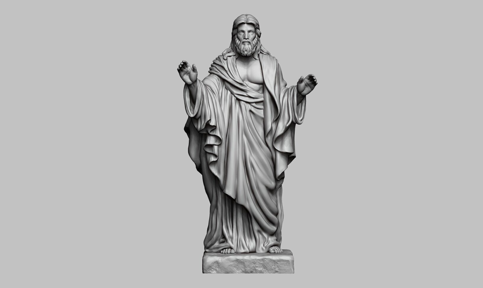 Jesus Christ STL Jesus Christ 3D Model Jesus Christ Figure 3D print model_11
