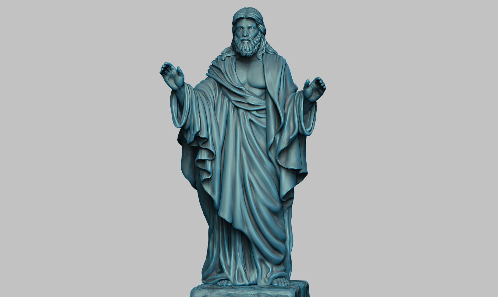 Jesus Christ STL Jesus Christ 3D Model Jesus Christ Figure 3D print model_26