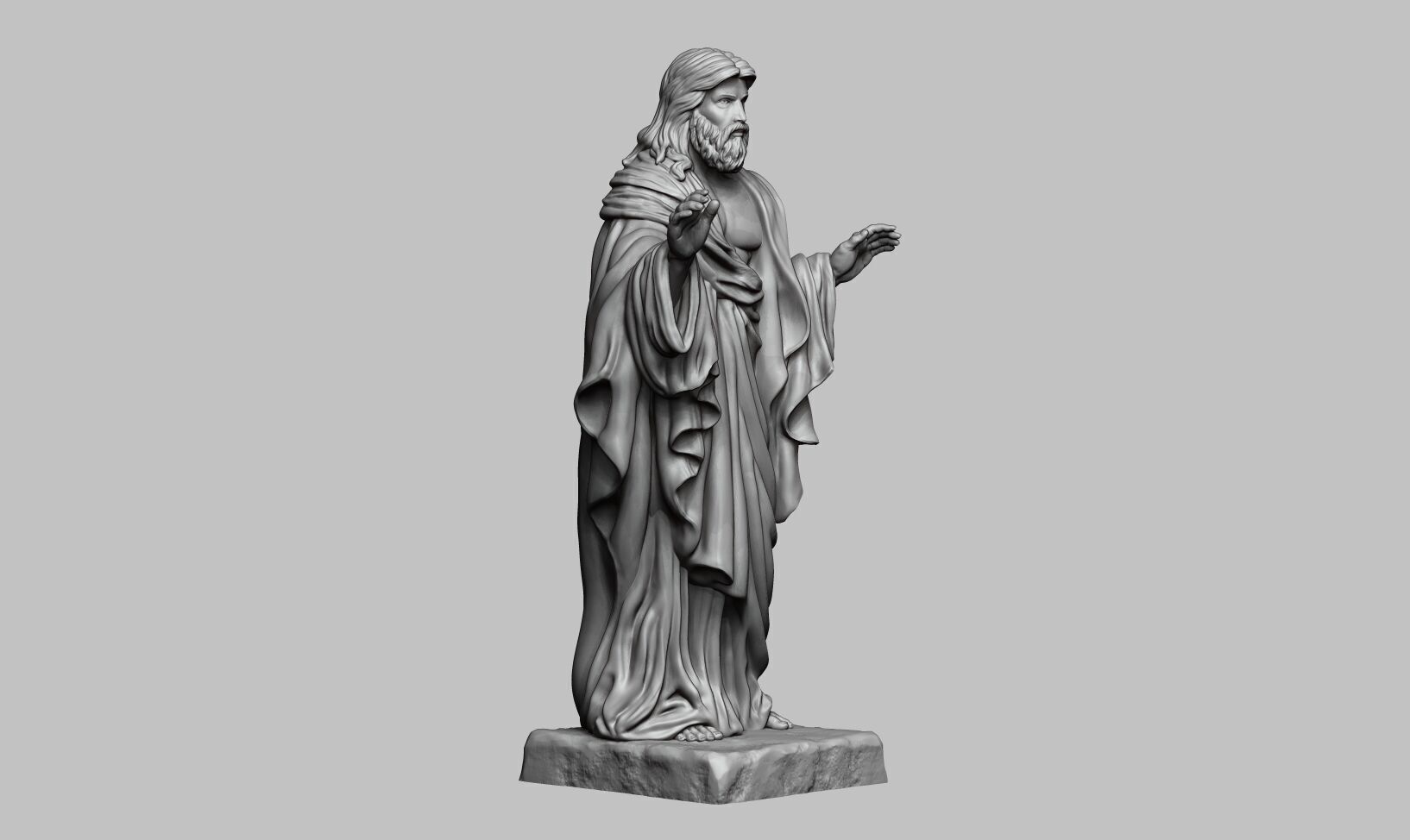 Jesus Christ STL Jesus Christ 3D Model Jesus Christ Figure 3D print model_2