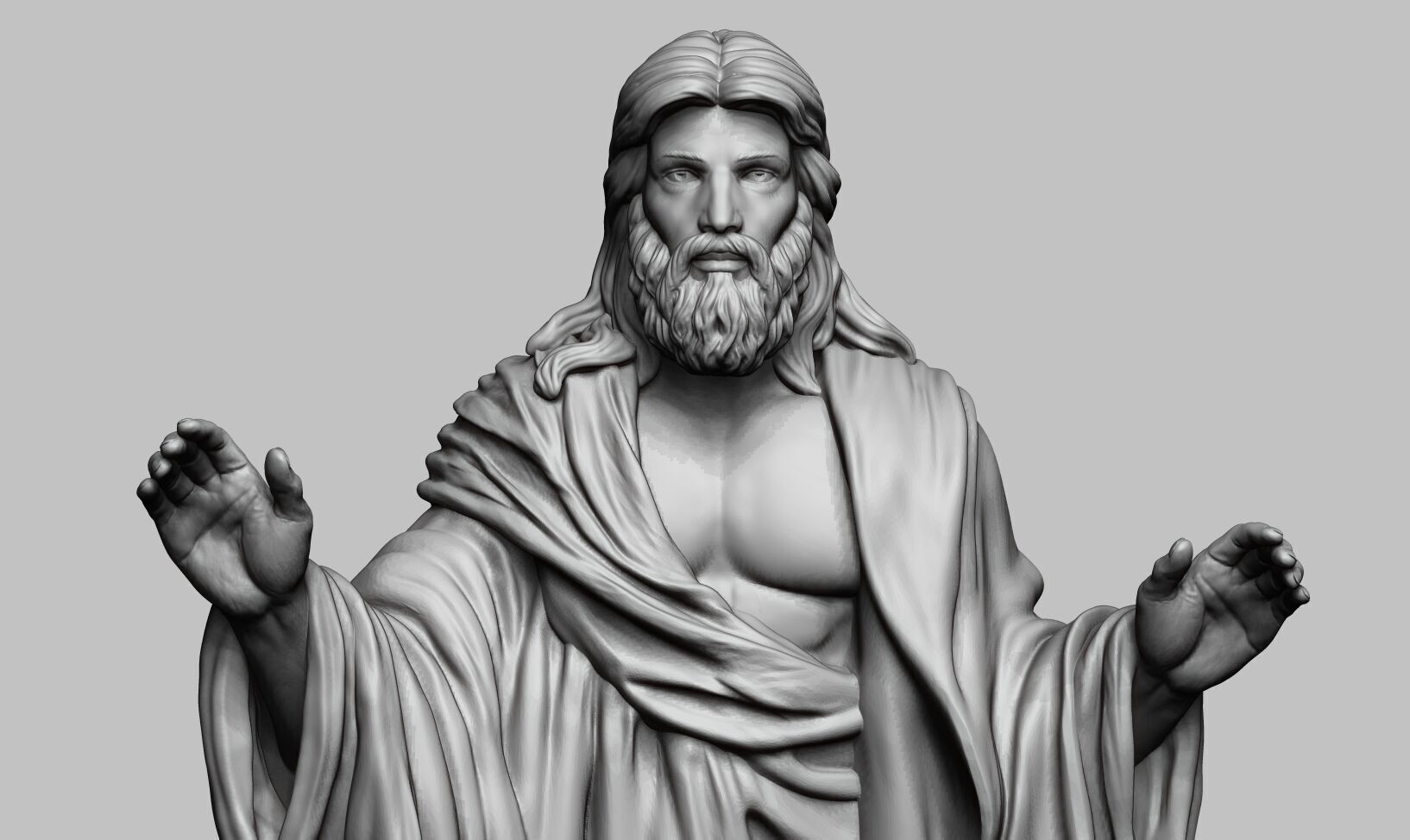 Jesus Christ STL Jesus Christ 3D Model Jesus Christ Figure 3D print model_21