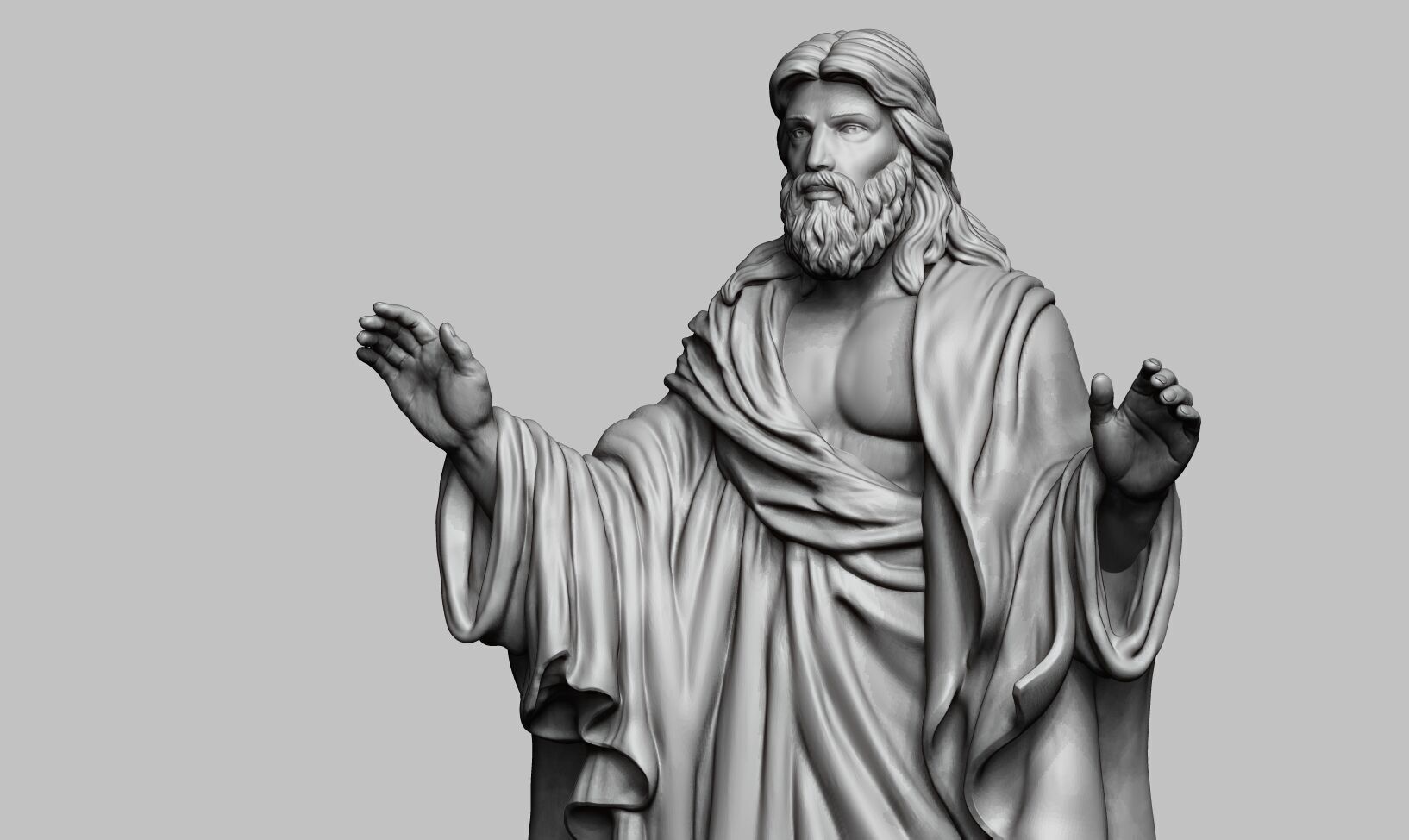 Jesus Christ STL Jesus Christ 3D Model Jesus Christ Figure 3D print model_30