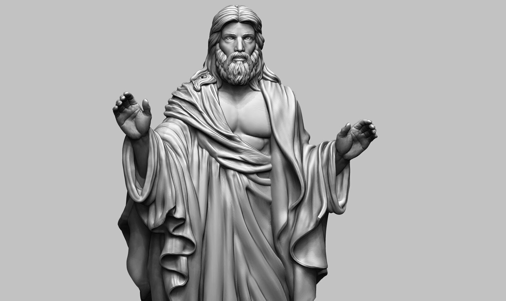 Jesus Christ STL Jesus Christ 3D Model Jesus Christ Figure 3D print model_25