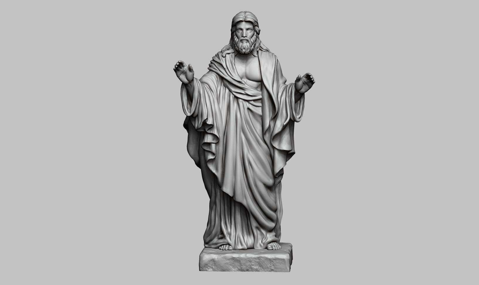 Jesus Christ STL Jesus Christ 3D Model Jesus Christ Figure 3D print model_34