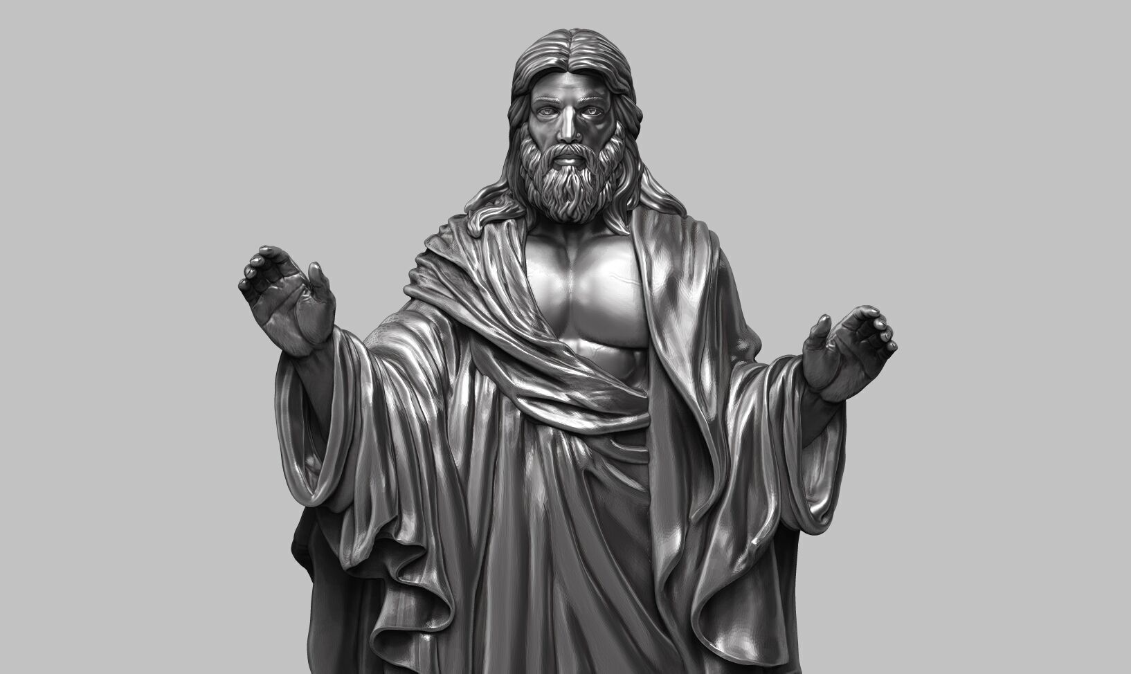Jesus Christ STL Jesus Christ 3D Model Jesus Christ Figure 3D print model_17