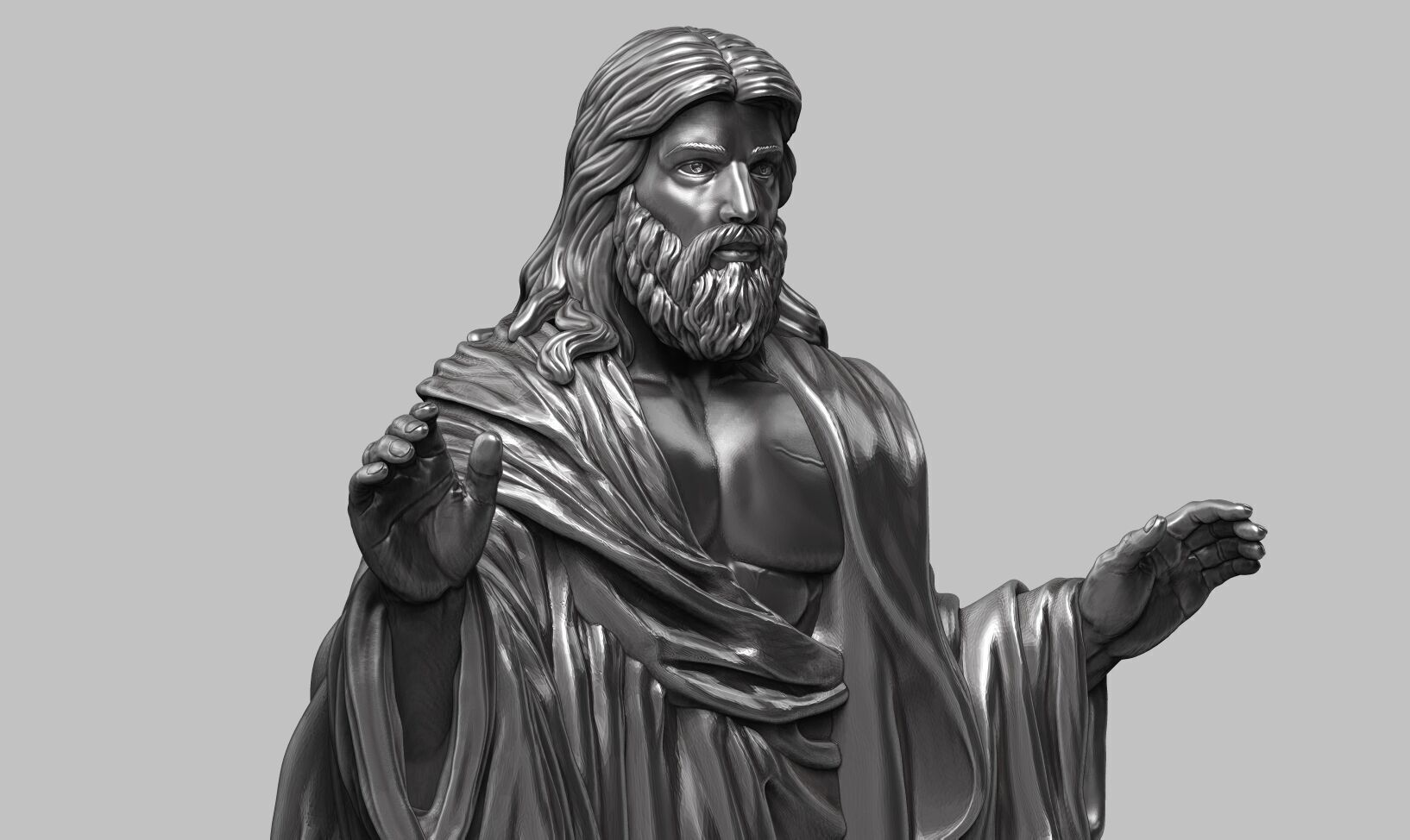 Jesus Christ STL Jesus Christ 3D Model Jesus Christ Figure 3D print model_19
