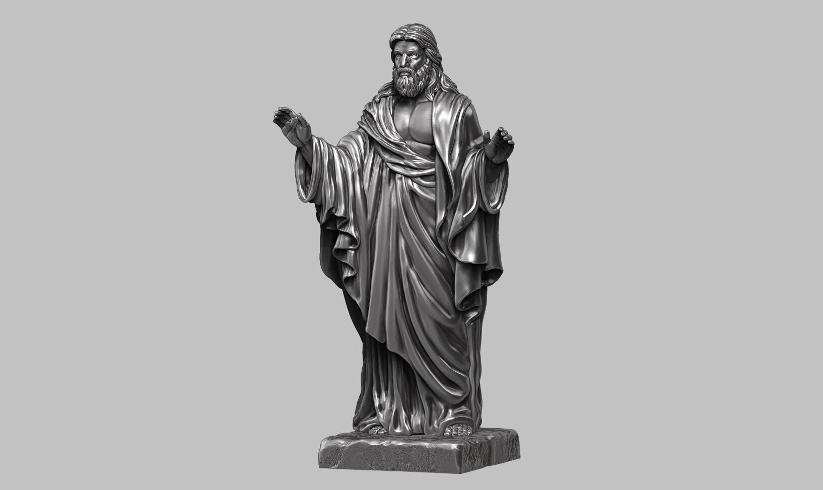 Jesus Christ STL Jesus Christ 3D Model Jesus Christ Figure 3D print model_16
