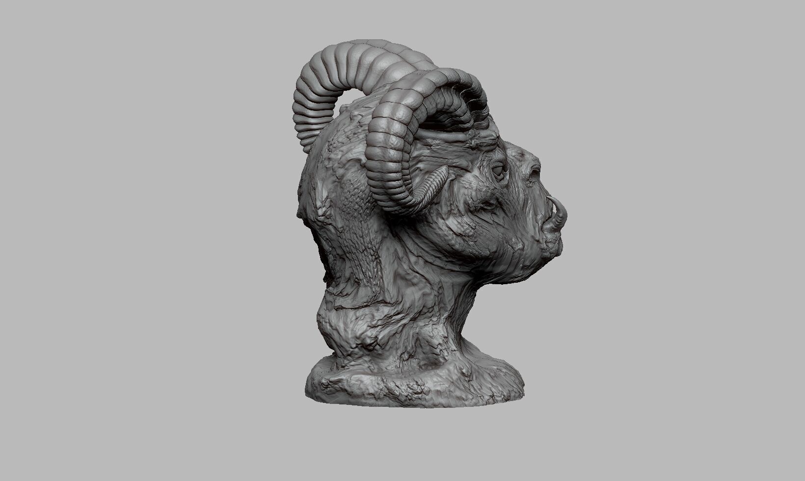 Lucifer demon beast Lucifer bust Perfect Gamer Gift 3D print model_10