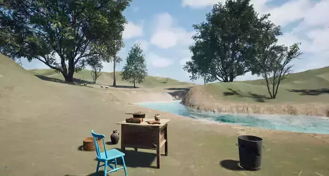 UE5 Green Jungle Terrain - Realistic Scene