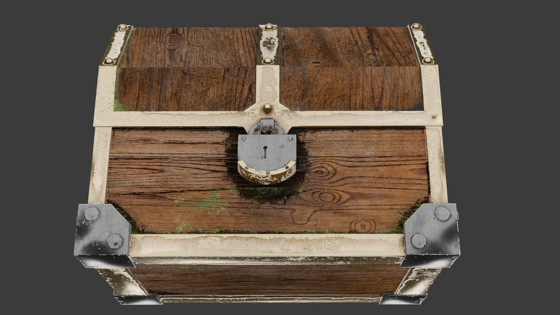 Rare chest Low-poly 3D model_6