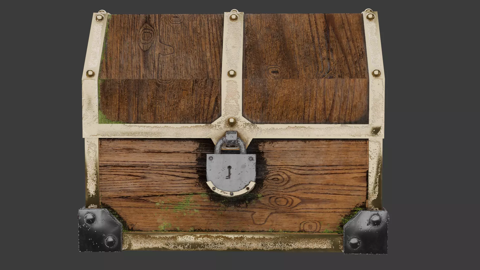 Rare chest Low-poly 3D model_0