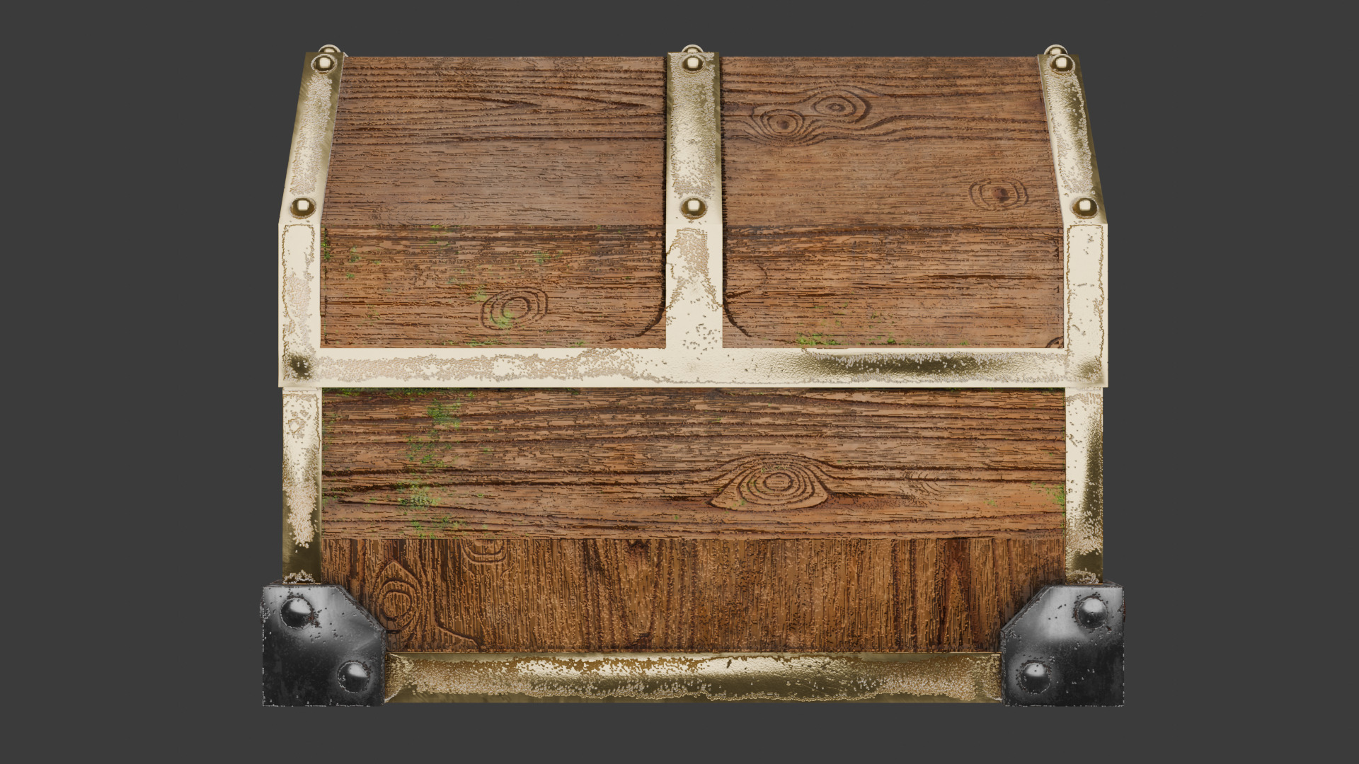 Rare chest Low-poly 3D model_3