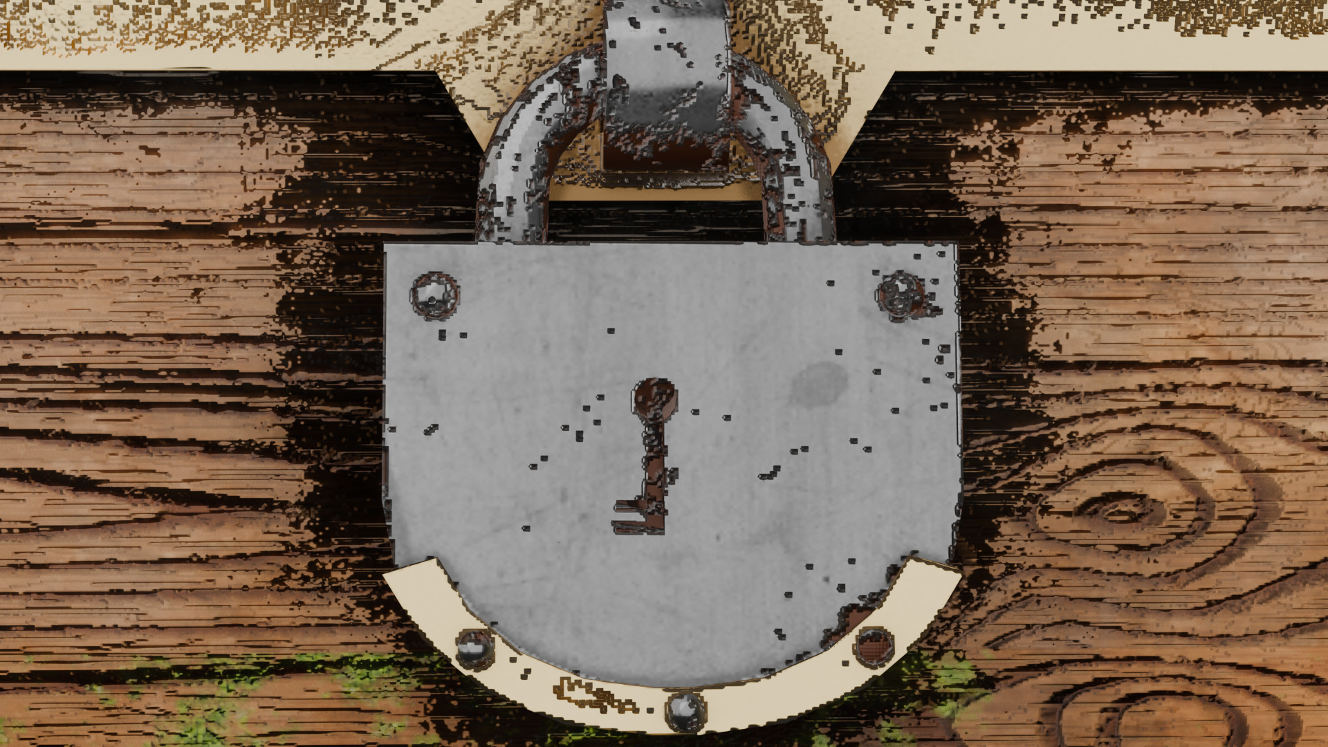 Rare chest Low-poly 3D model_7