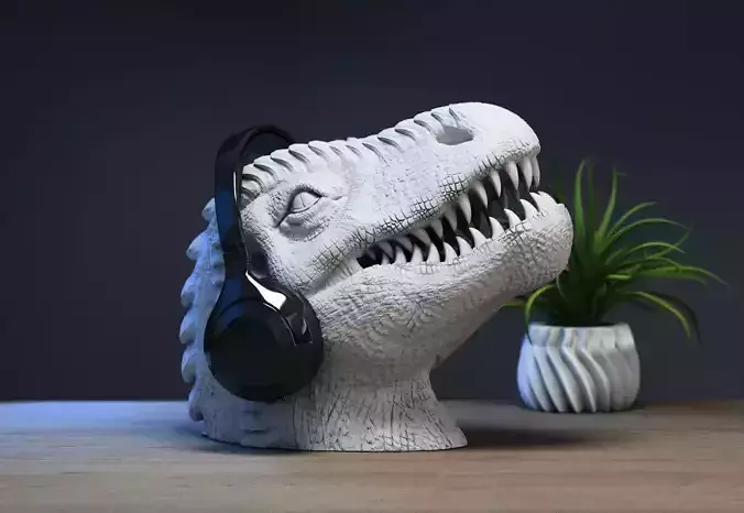 Dinosaur Headphone Stand Dragon Headset Stand