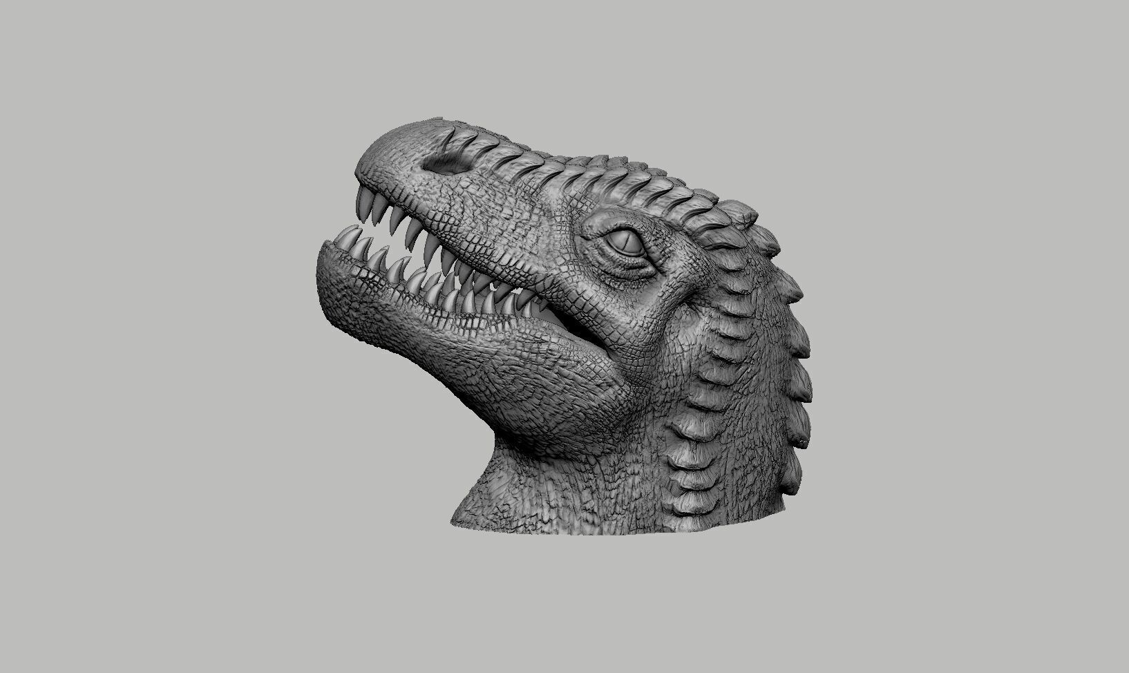 Dinosaur Headphone Stand Dragon Headset Stand 3D print model_14