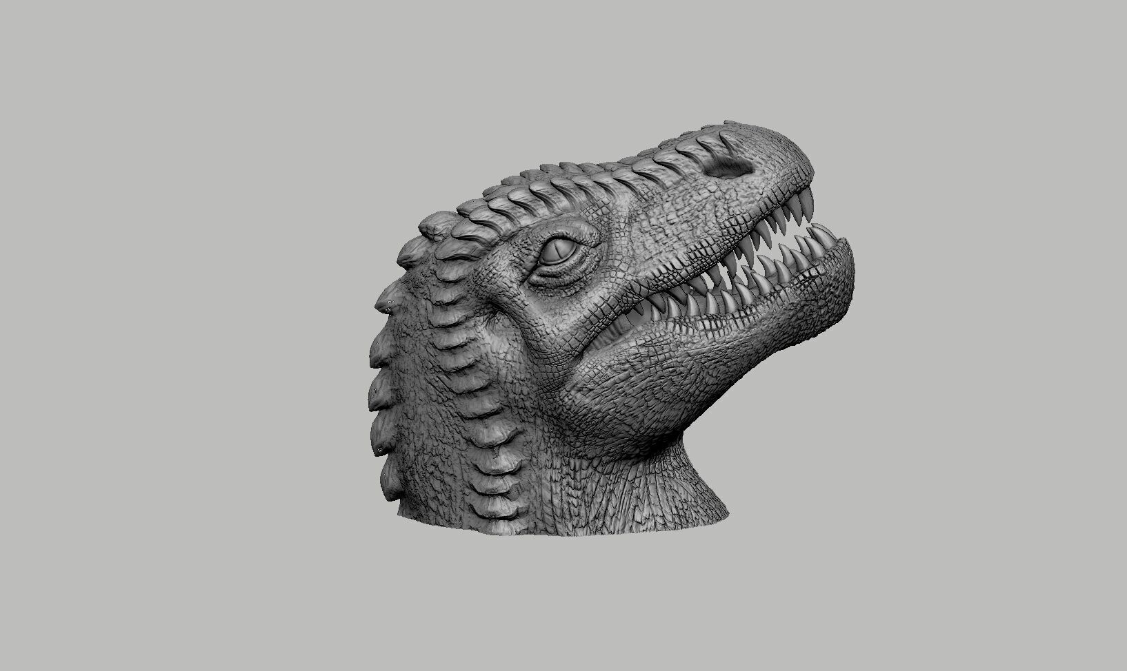 Dinosaur Headphone Stand Dragon Headset Stand 3D print model_11