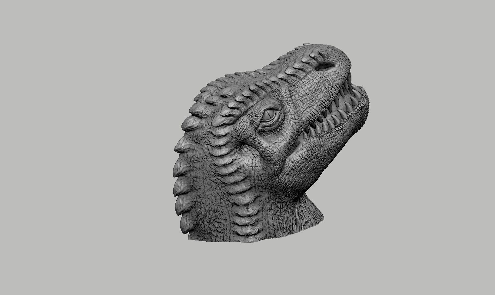 Dinosaur Headphone Stand Dragon Headset Stand 3D print model_12