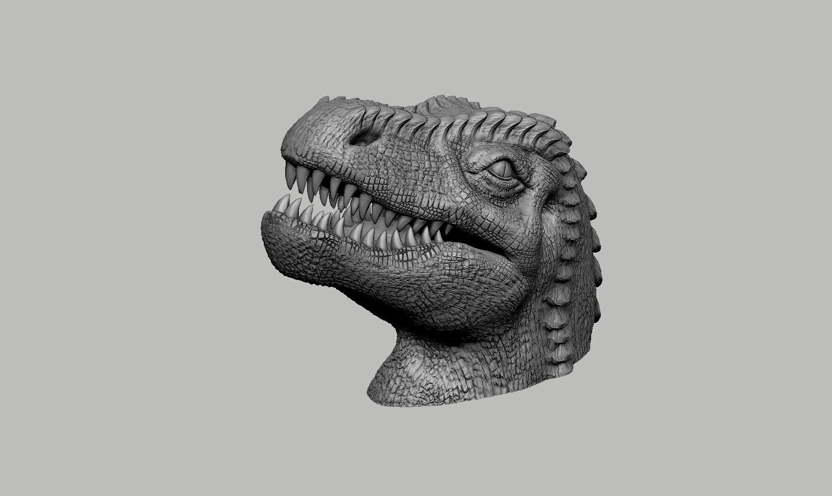 Dinosaur Headphone Stand Dragon Headset Stand 3D print model_10