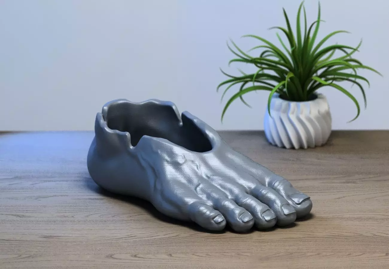 Foot ashtray Human ashtray Anatomy ashtray Body ashtary 3D print model