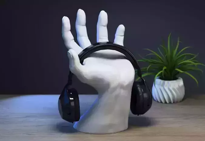 Hand Headphone Stand Gaming Setup Room Decor