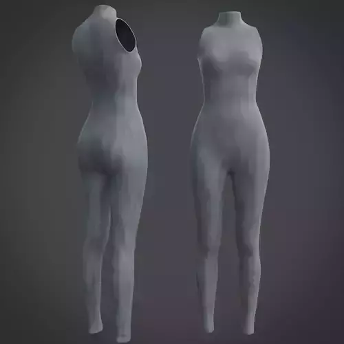 3D Female Jumpsuit - Yoga - Sport wear