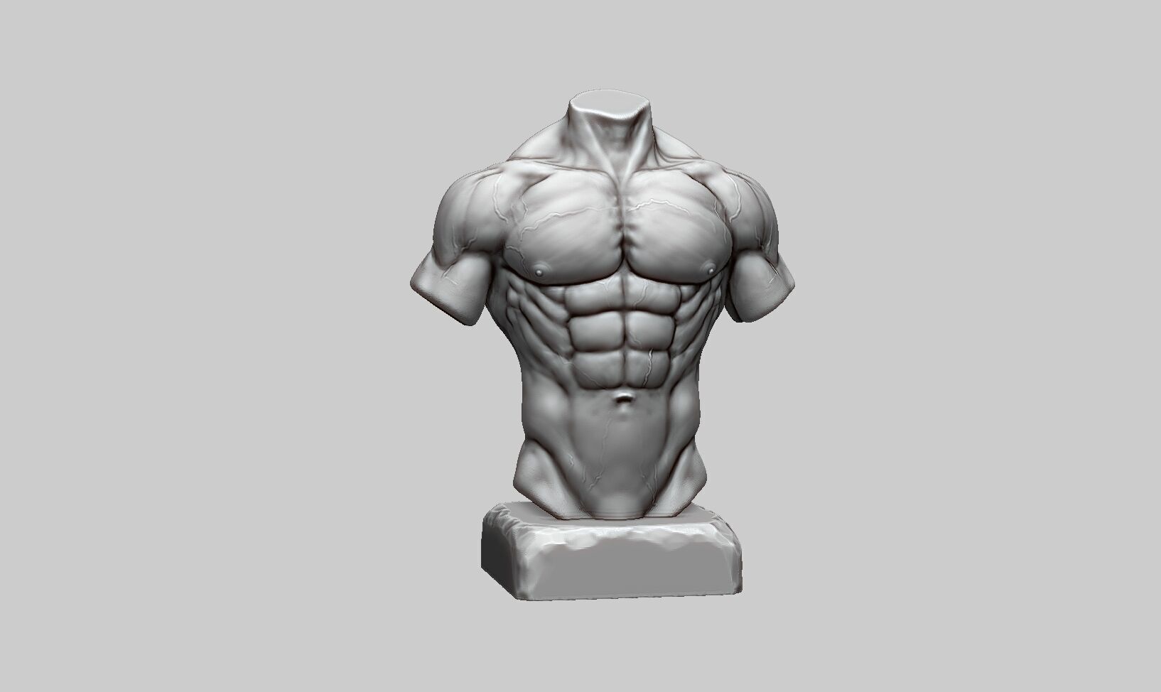 torso Headphone Stand torso Headset Stand Perfect Gamer Gift  3D print model_6