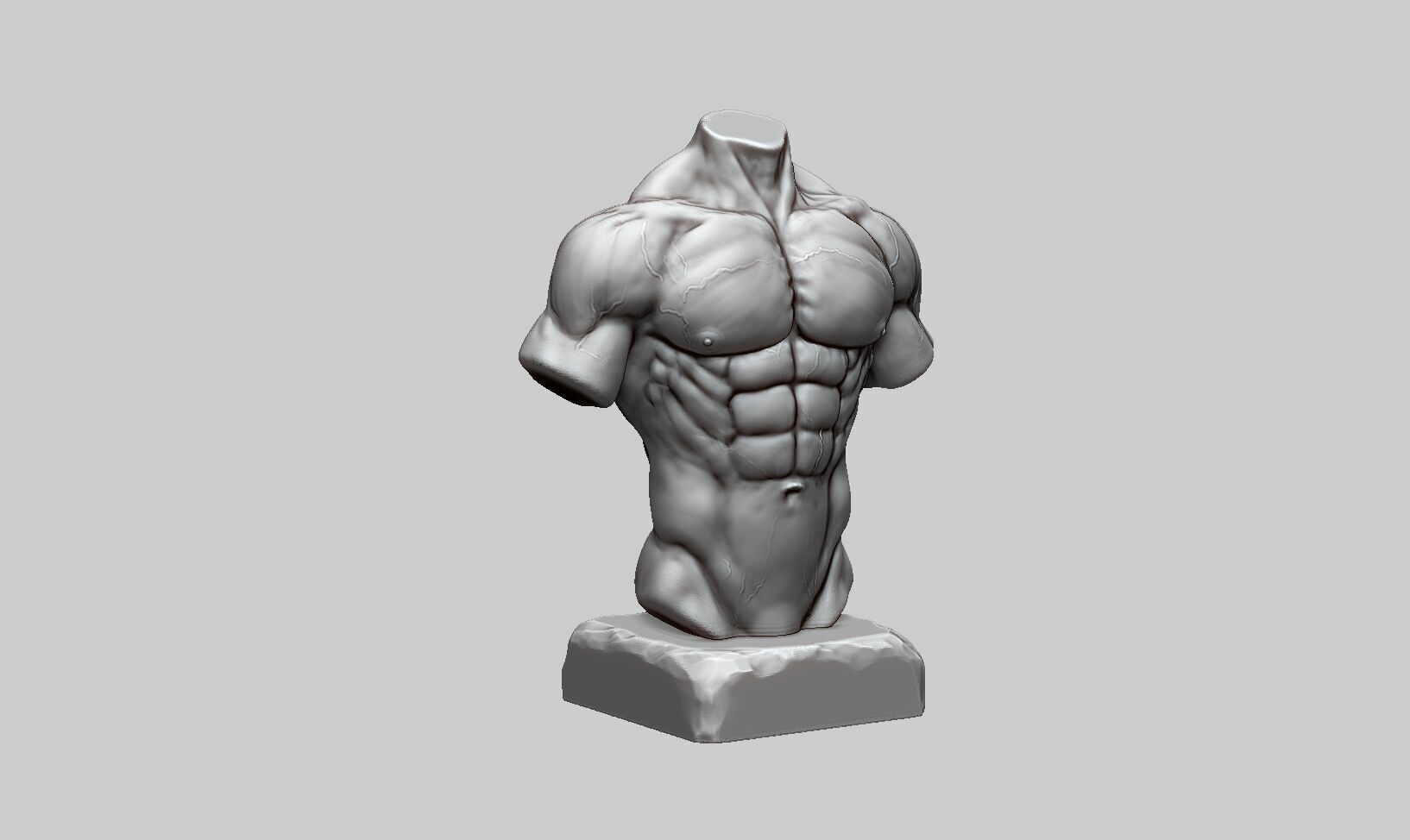 torso Headphone Stand torso Headset Stand Perfect Gamer Gift  3D print model_7