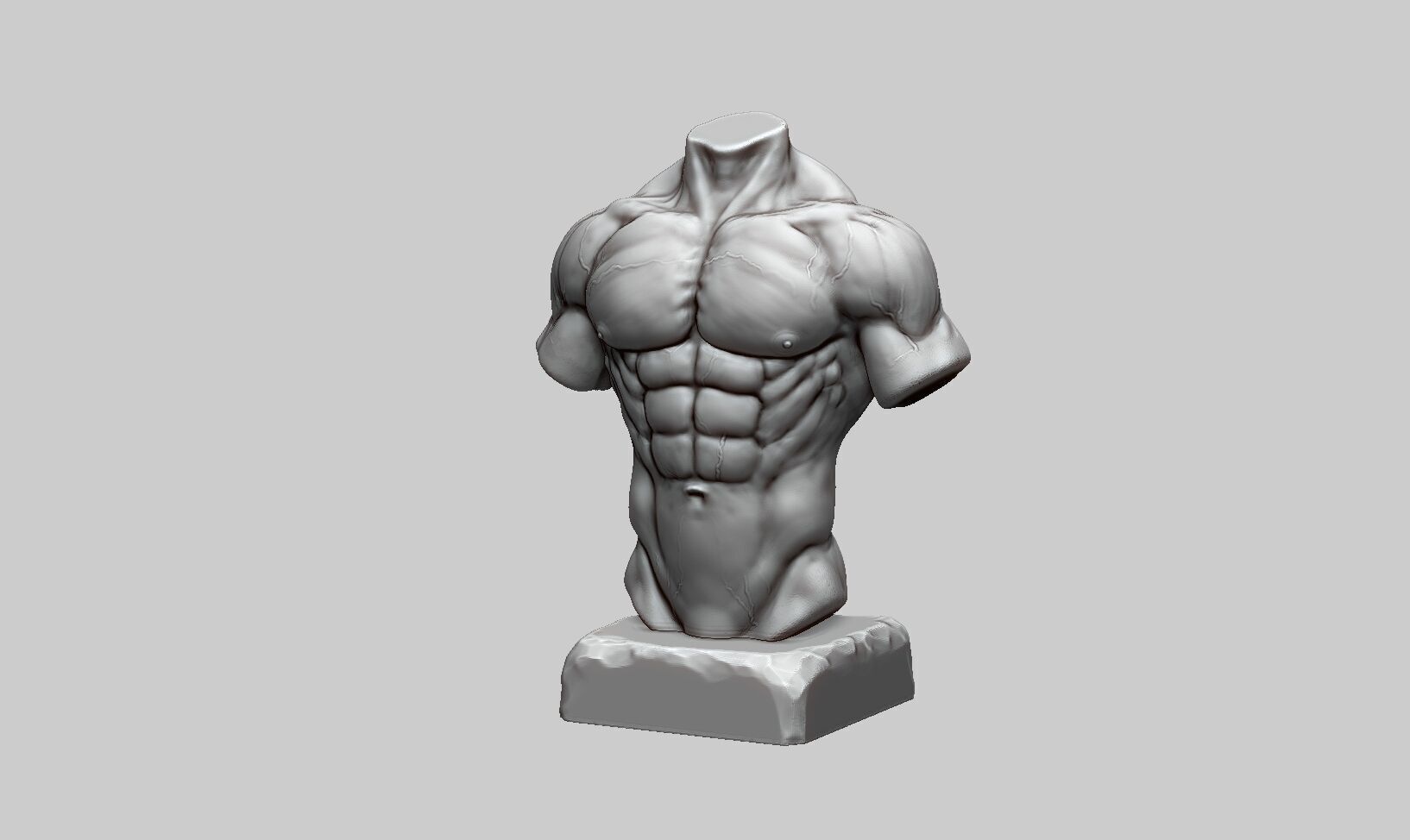 torso Headphone Stand torso Headset Stand Perfect Gamer Gift  3D print model_11