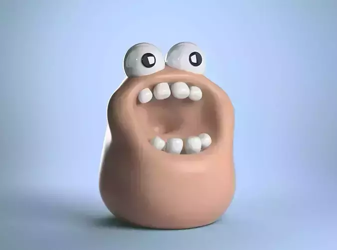 little cute baby demon keychain kids toy easy print model 