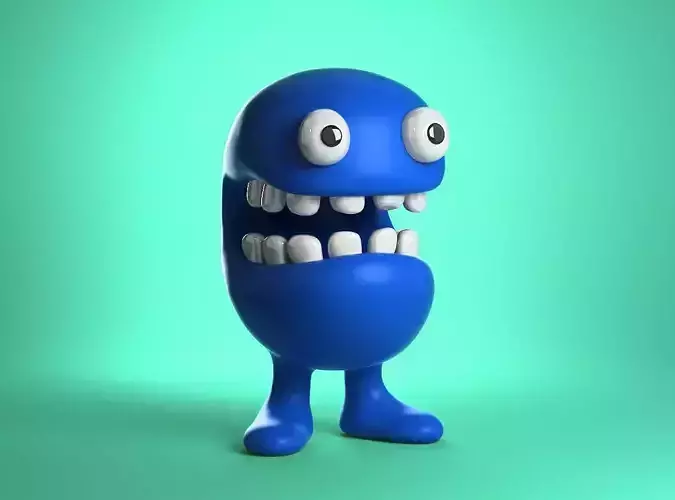 little cute baby demon keychain kids toy easy print model 