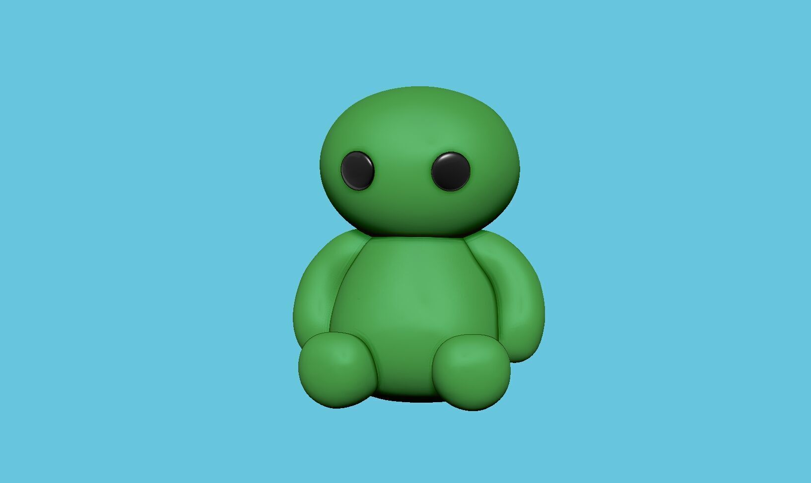 little cute baby toy keychain kids toy easy print model  3D print model_6