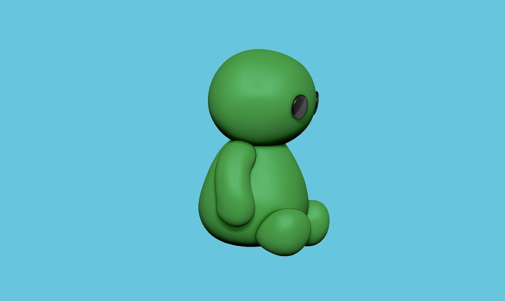 little cute baby toy keychain kids toy easy print model  3D print model_4