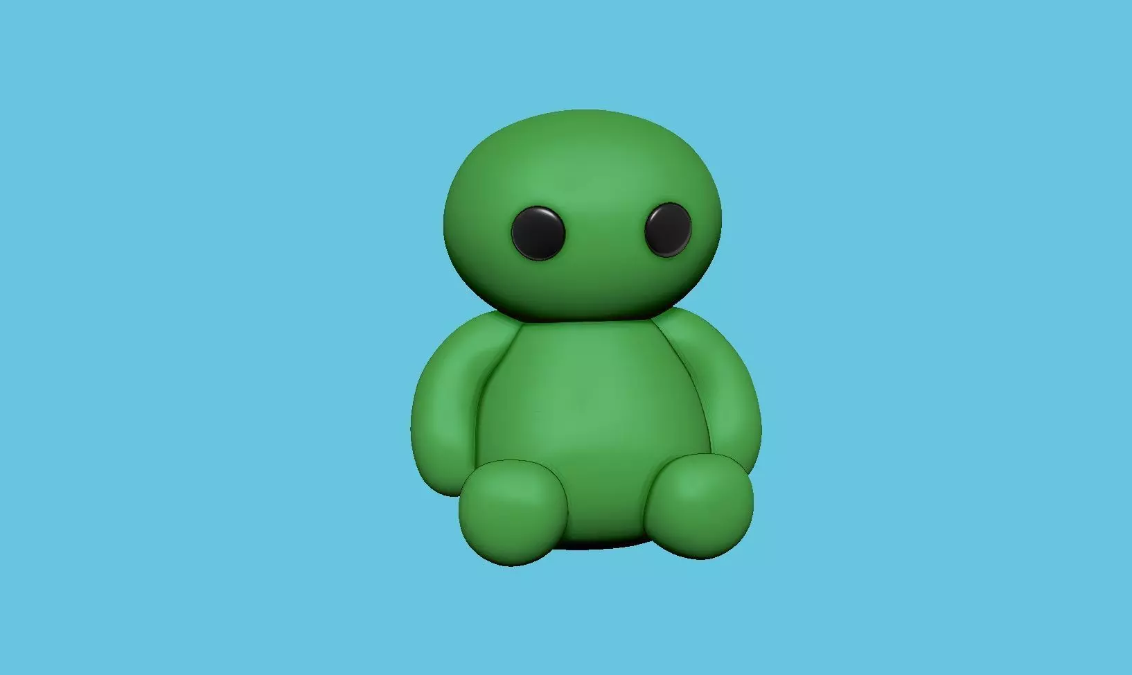 little cute baby toy keychain kids toy easy print model  3D print model_0