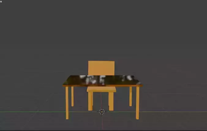 working table and chair