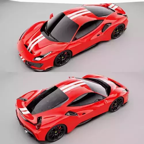 Ferrari 488 Pista 3D model