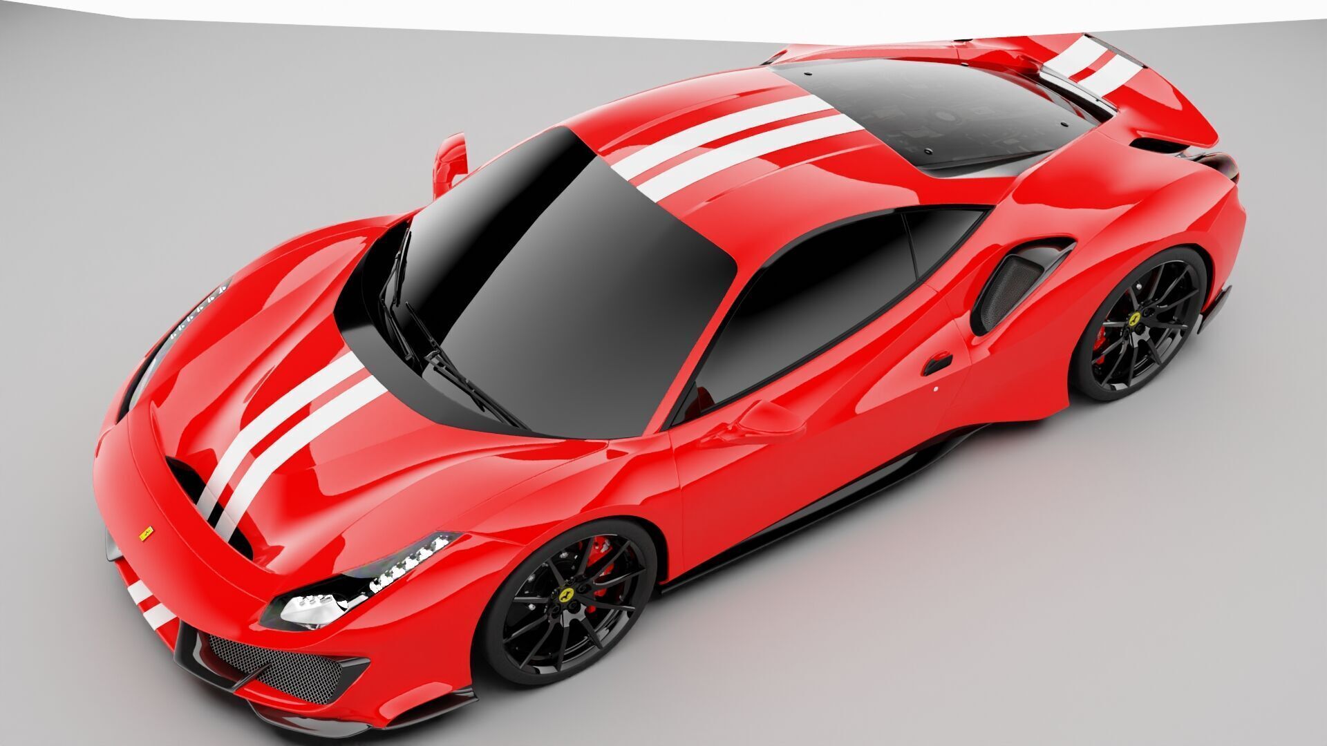 Ferrari 488 Pista 3D model_1
