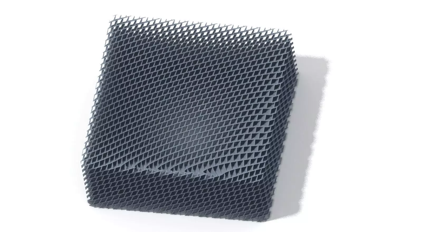 square plastic dish 3D print model_0