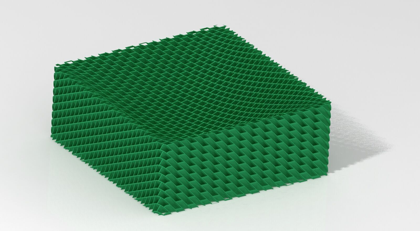 square plastic dish 3D print model_7