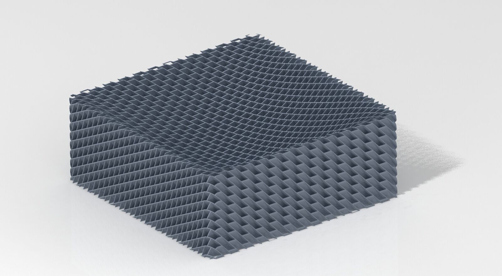 square plastic dish 3D print model_1