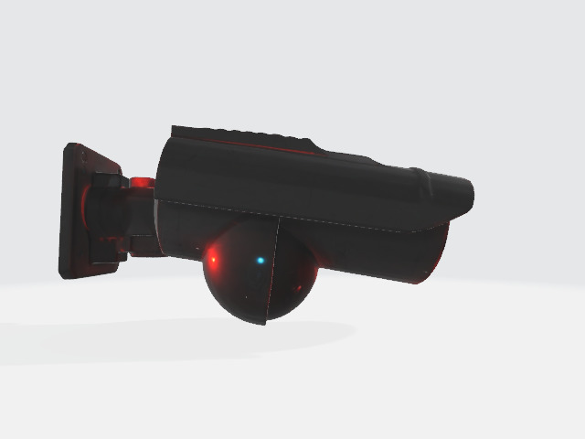 futuristic security camera  3D model_1