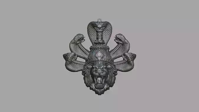 narsimha-pendant 3D model