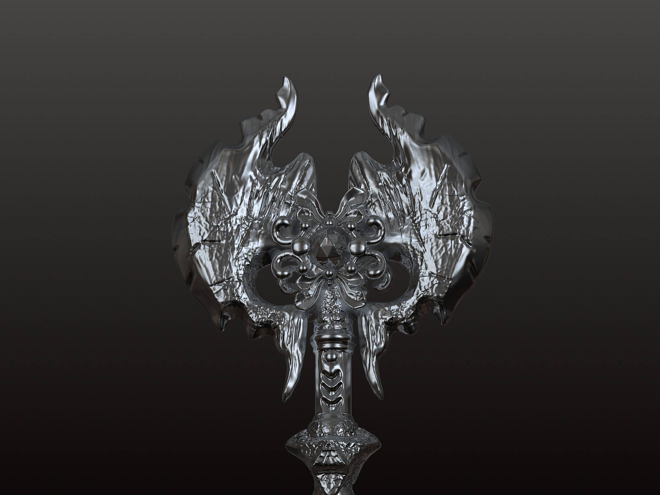 Weapon high poly 3D print model_8