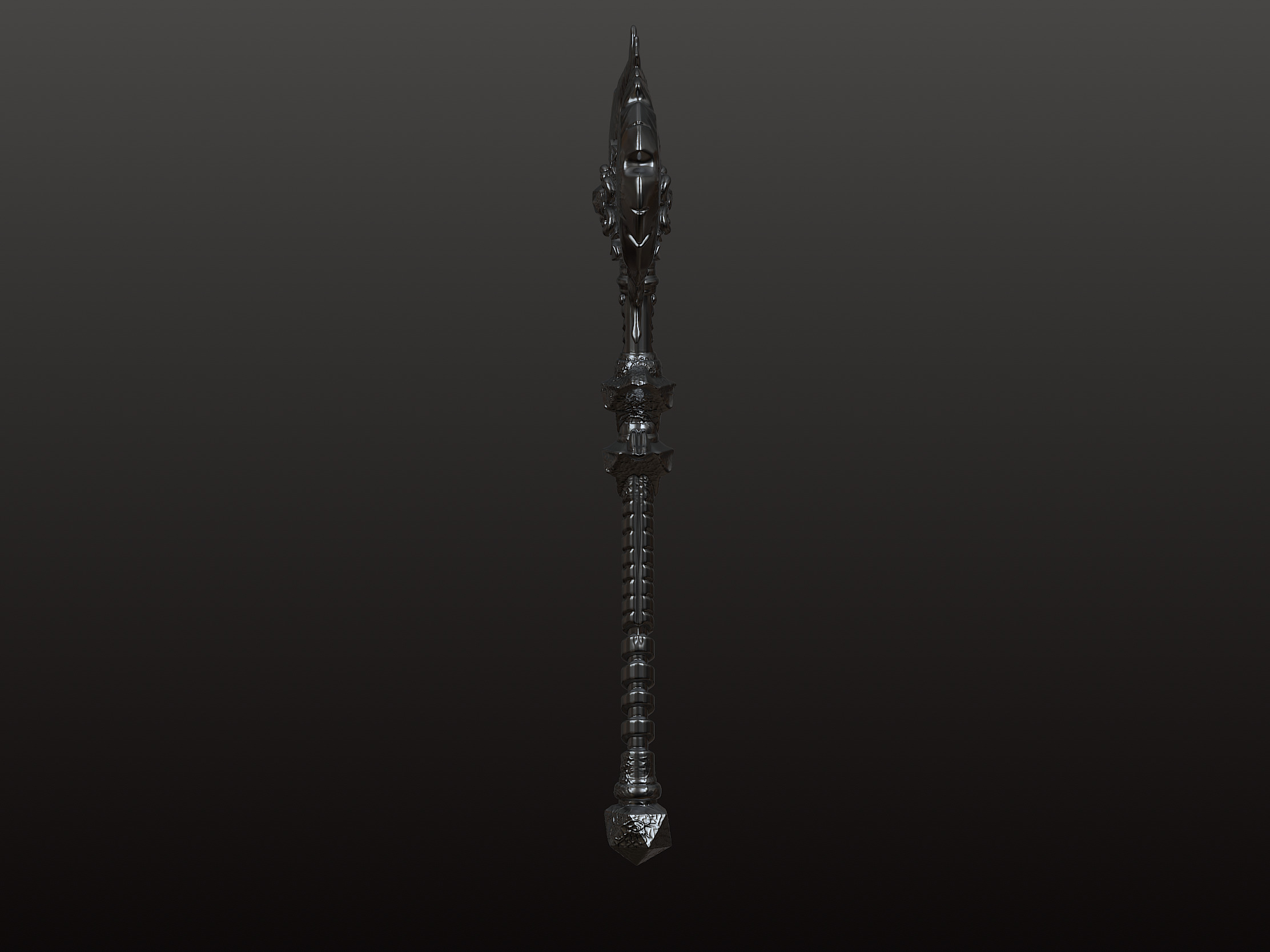 Weapon high poly 3D print model_7