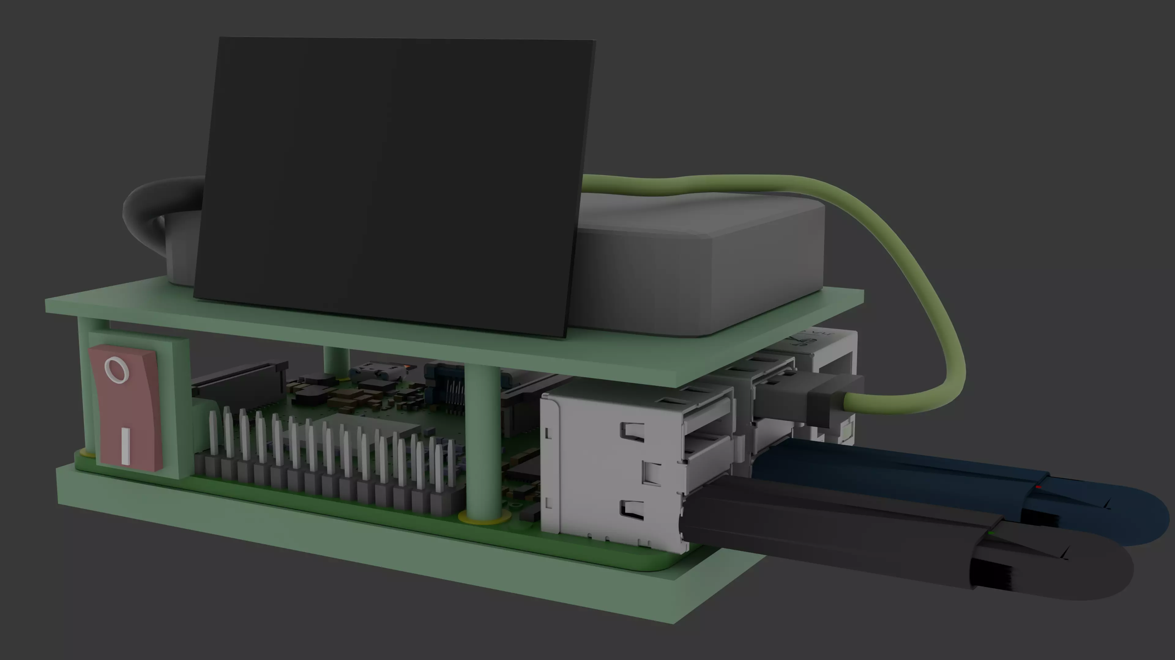 Hacker Tools Low-poly 3D model_0