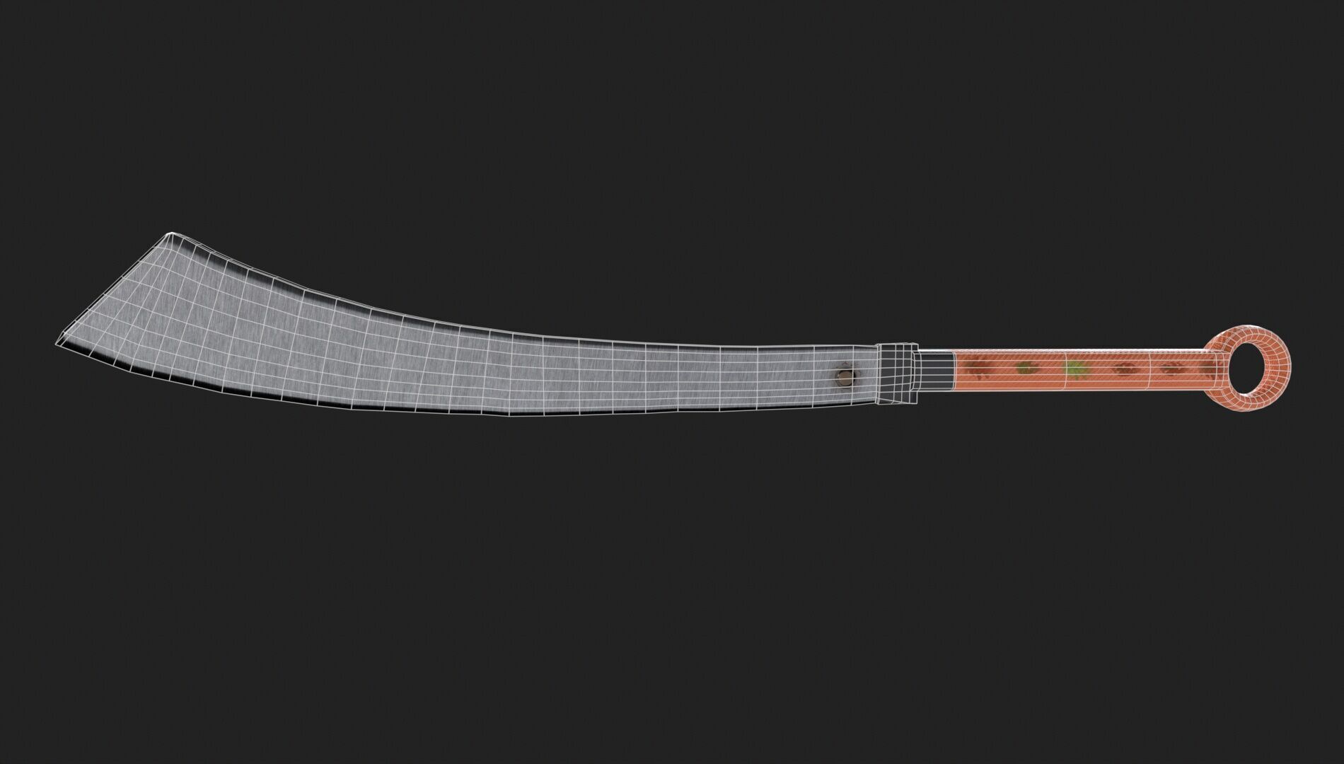 Custom Sword Low-poly 3D model_8