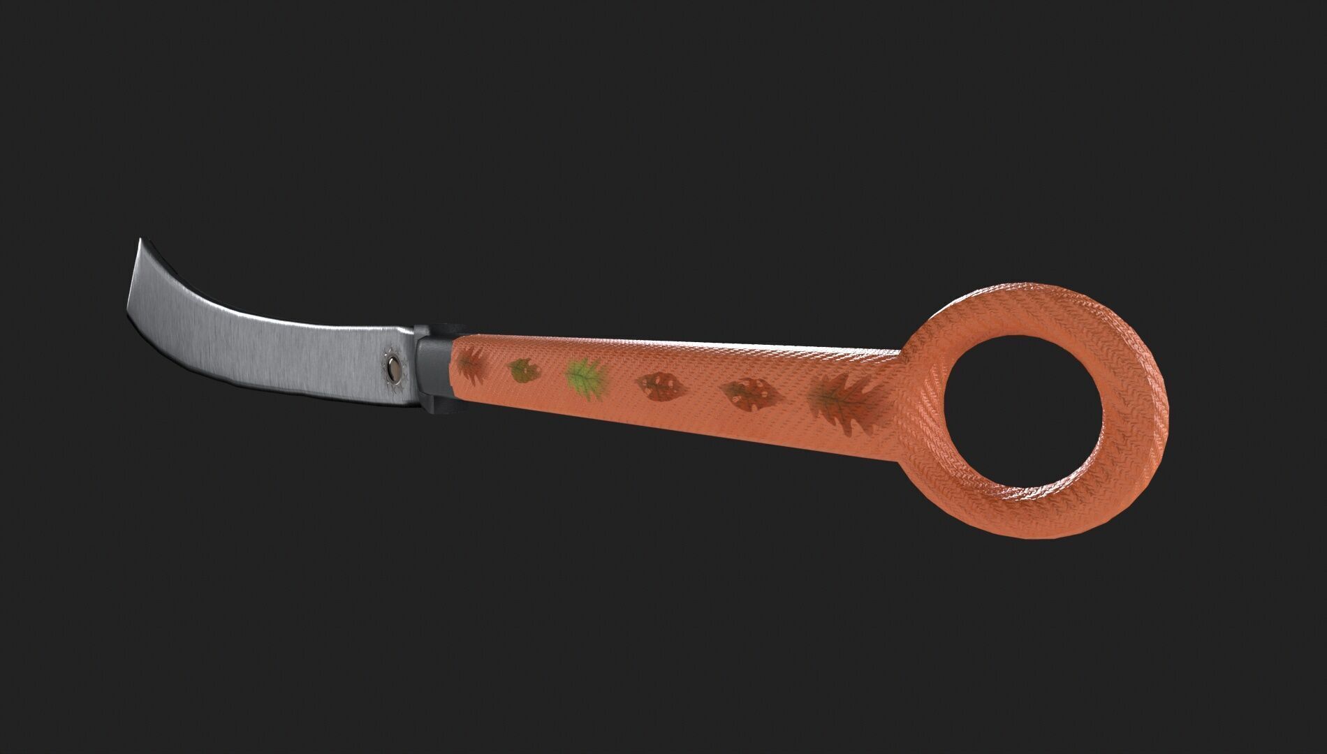 Custom Sword Low-poly 3D model_7