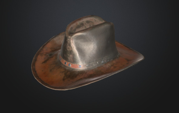 Cowboy hat 3D model_5