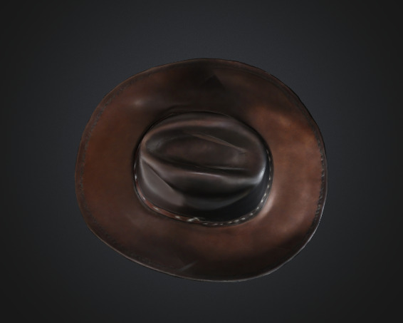 Cowboy hat 3D model_2