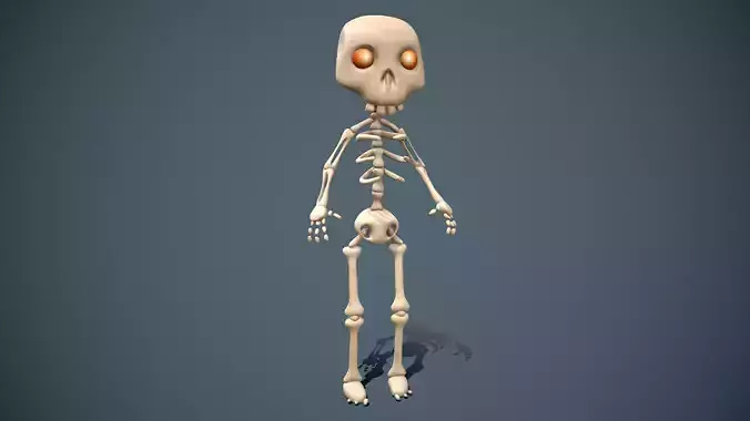 cartoon skeleton