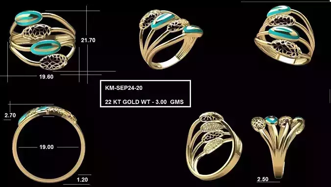 TURKEY RINGS IN LIGHT WEIGHT