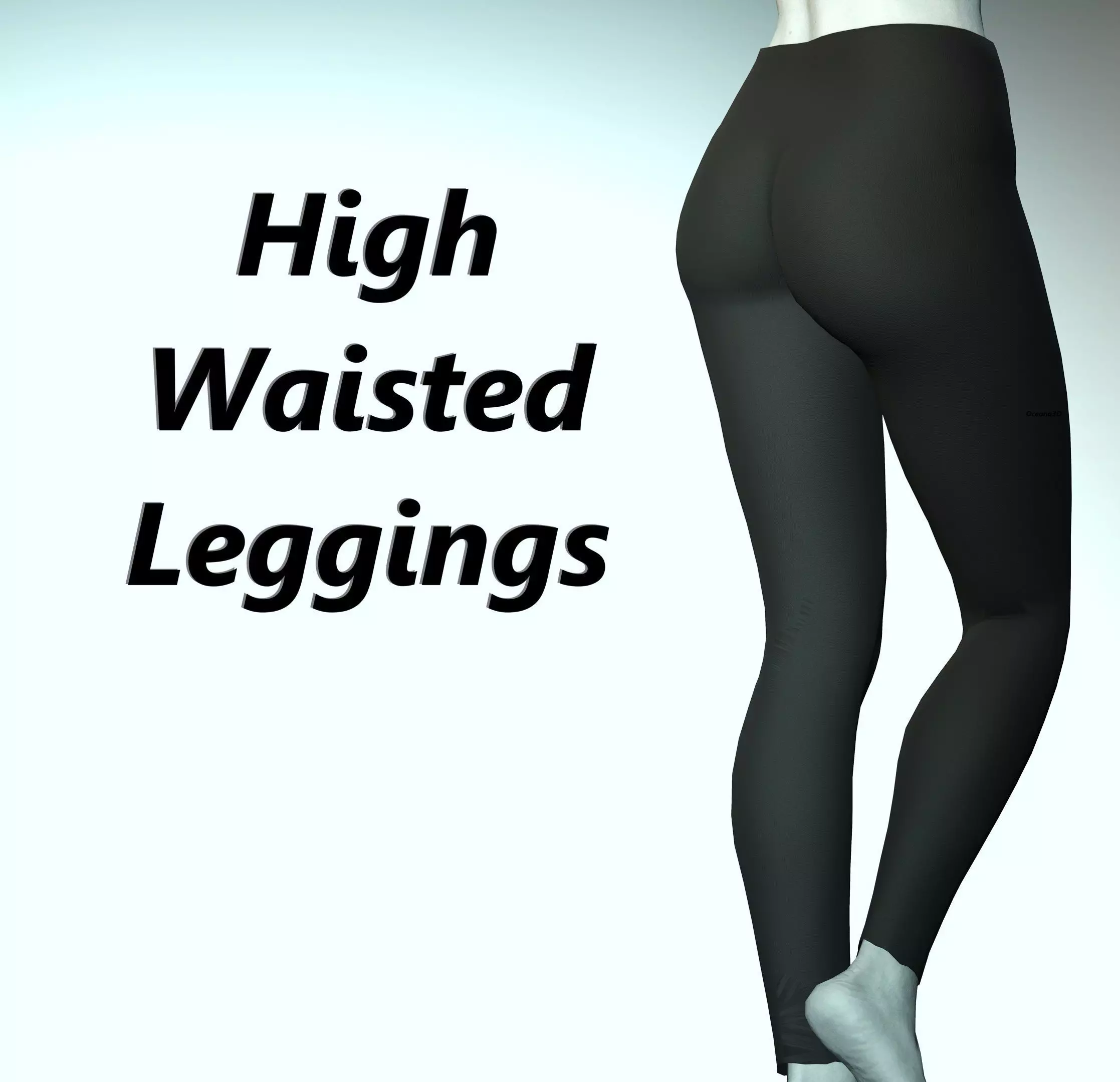 Black Leggings 4K Unreal Engine 3D model_0